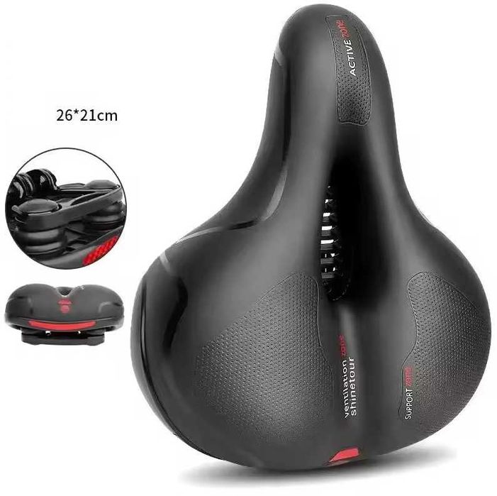 Седло мягкое амортизатор вентиляция эффект памяти м'яке сідло сидіння