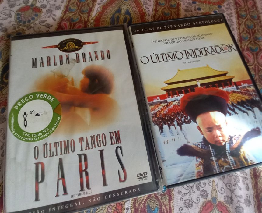 Dois dvds filmes de Bernardo Bertolluci