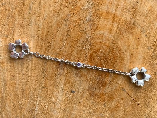 Pandora: nowy oryginalny łańcuszek zabezpieczający dł 6 cm