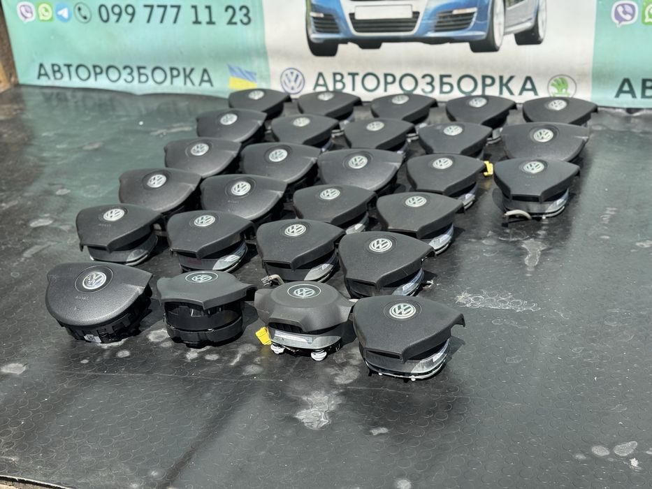 Airbag руля аірбег подушка фольксваген пассат б6 гольф 5 кадді тоуран