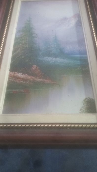 3 quadros pintados a mão