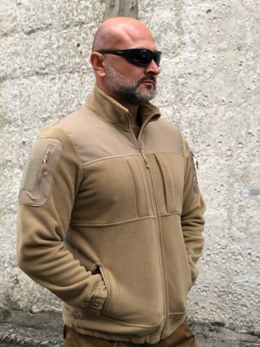 Тактична флісова кофта на застібці Single Sword Койот