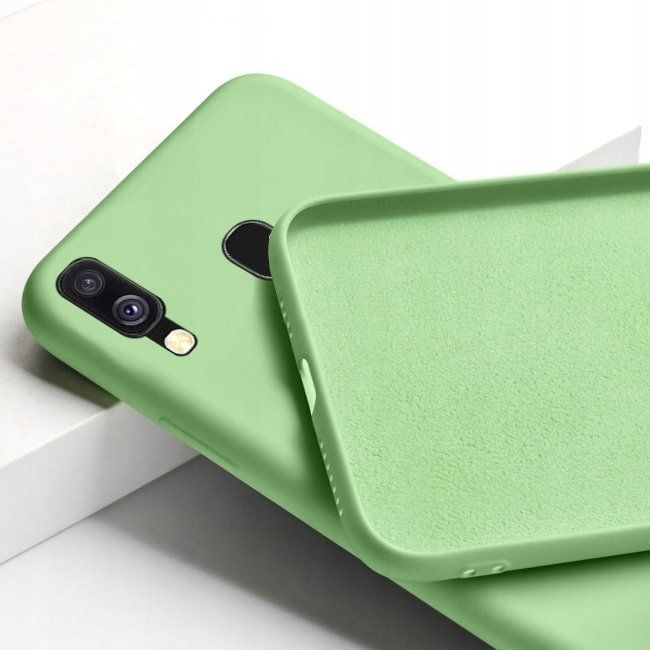 Etui Do Samsung A40 Silikon Kolor Soft Case Zielony