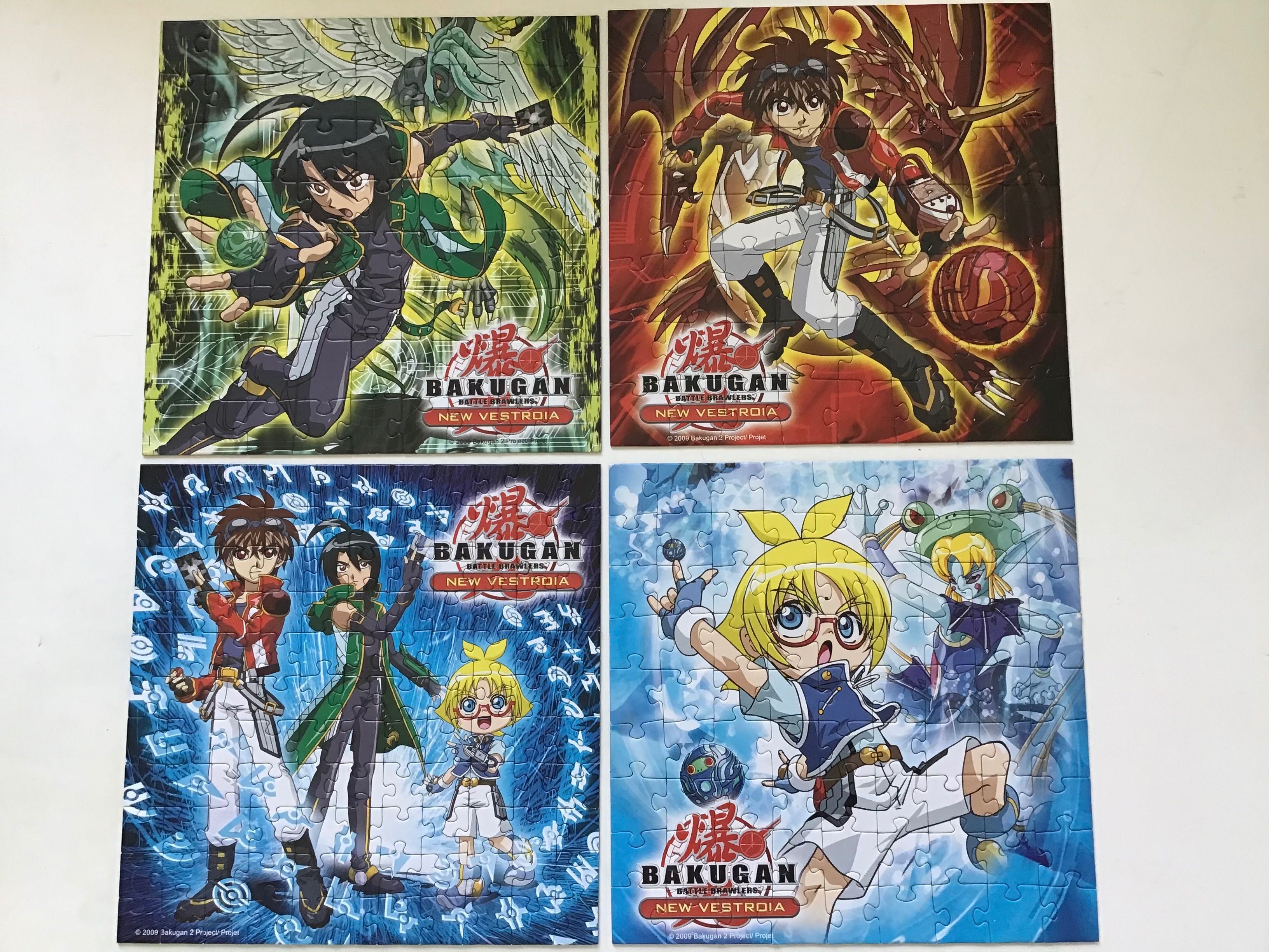 Bakugan 4 puzzles. 6+