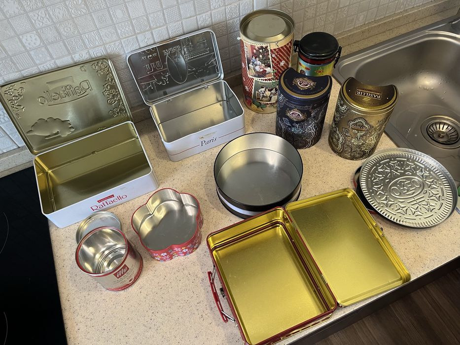 Жестяні банки коробки для зберігання