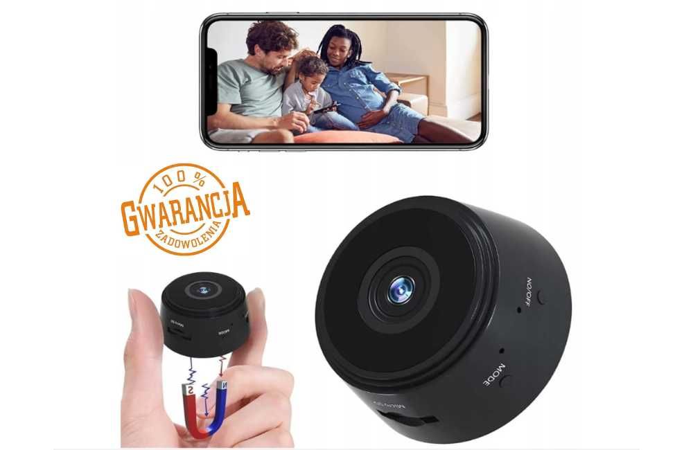 HIT KAMERA WIFI IP SMART FULL HD Monitoring Bezprzewodowa Mini Kamera