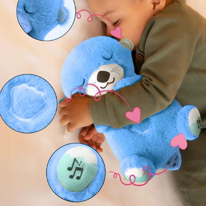 Przytulanka Maskotka Wydra Pozytywka Uspokajacz Szumiś Oddychająca