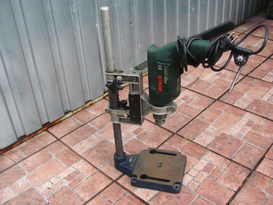 Solidny niemiecki statyw - stojak AEG do wiertarki stołowej ręcznej