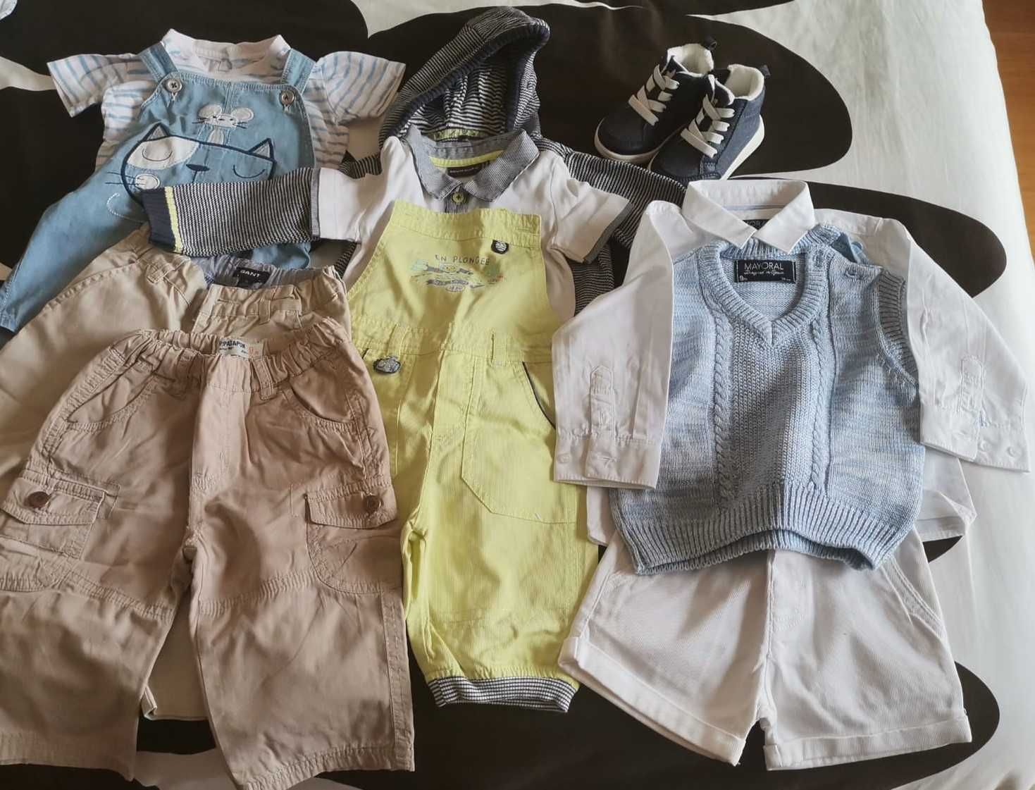 Roupa de marca em excelente estado de conservação, para menino 9 meses