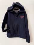 Bluza granatowa Tommy Hilfiger 152 z kapturem rozpinana kieszenie