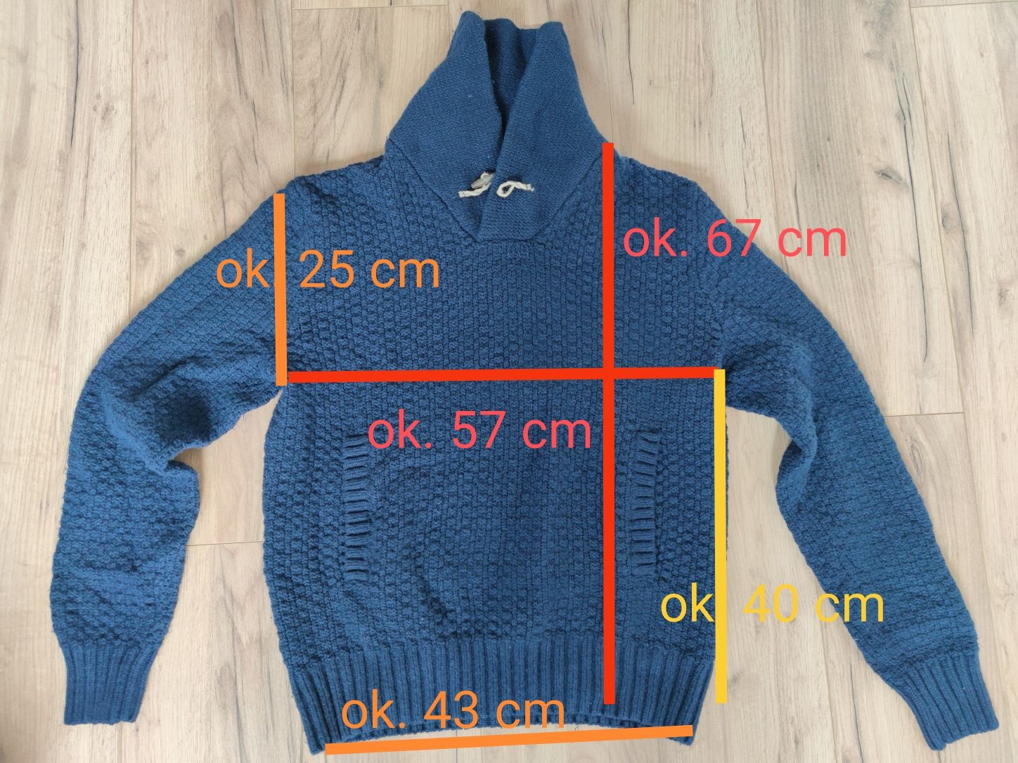 Męski sweter wełna H&M rozmiar xl