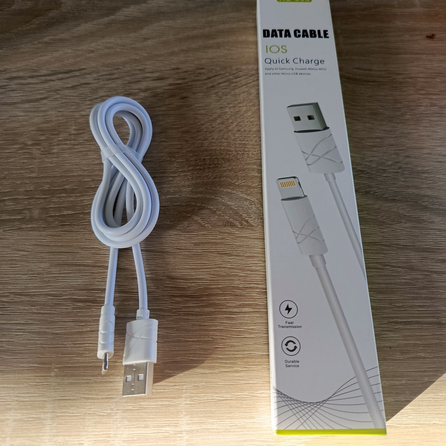 Kabel Lightning, Apple 8-Pin/M do USB A/M, MFI, biały, 1 m