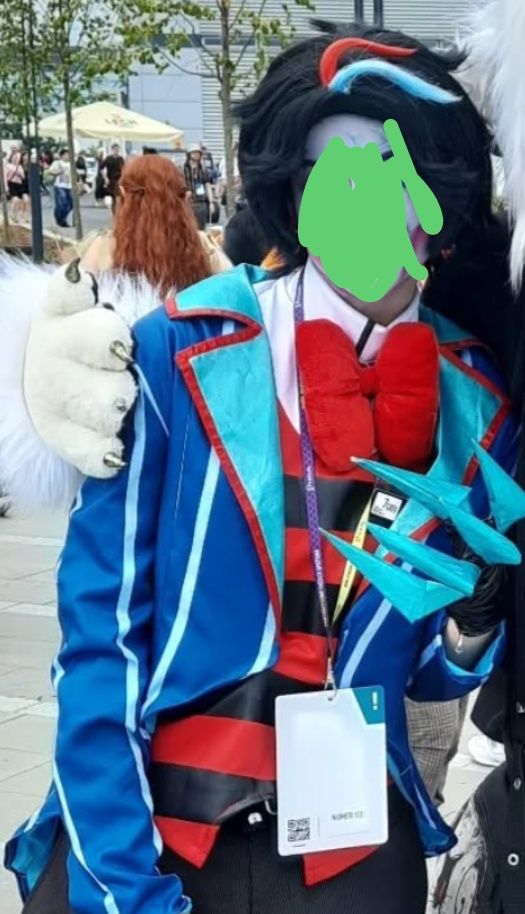 Vox Hazbin hotel cosplay+wig Helluva Boss