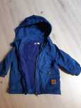 Kurtka parka z polarem i bluza 74 h&m chłopiec