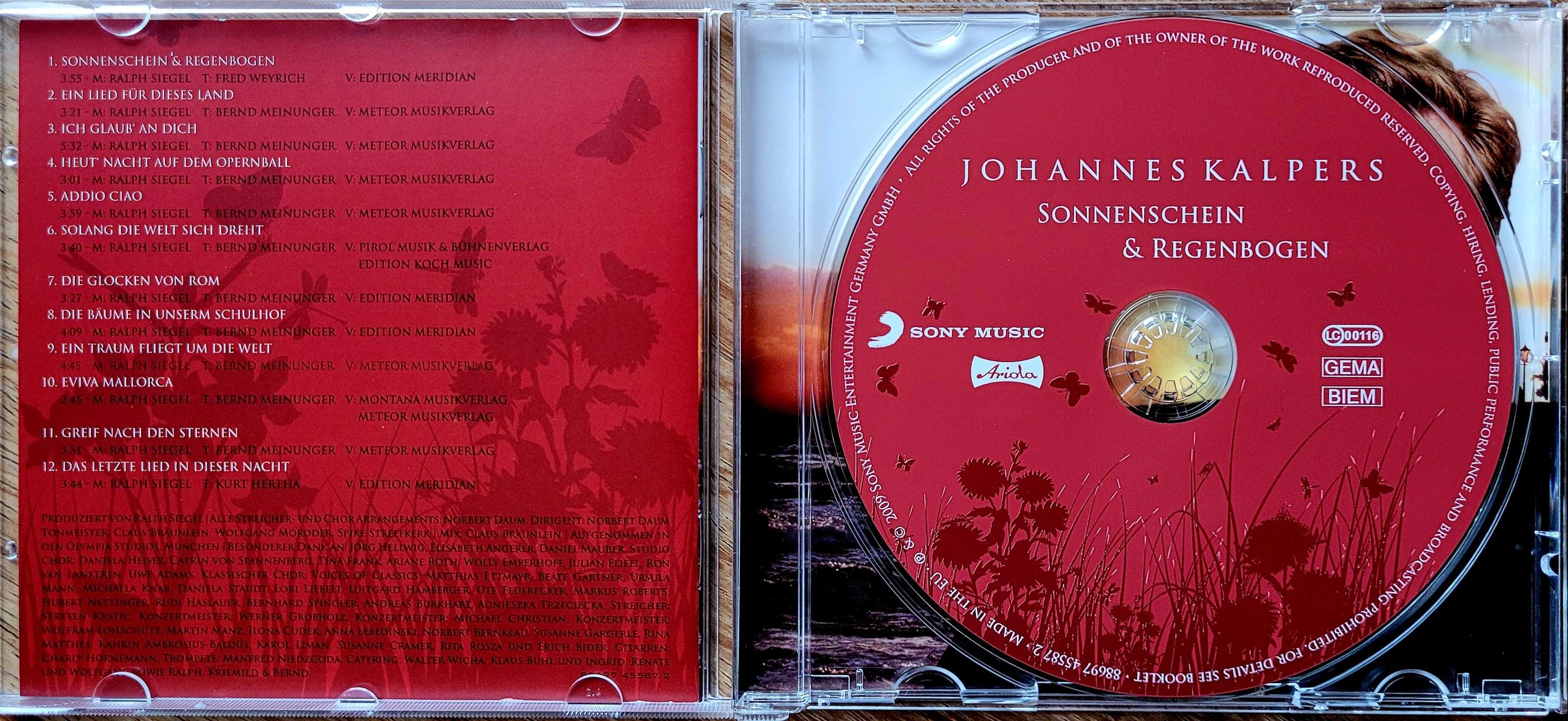 Płyta CD_Johannes Kalpers - Sonnenschein & Regenbogen_SONY Music