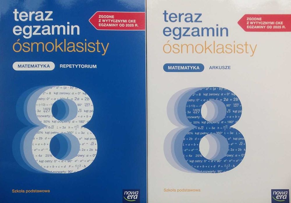 Teraz egzamin ósmoklasisty Matematyka Repetytorium +Arkusze Nowa Era