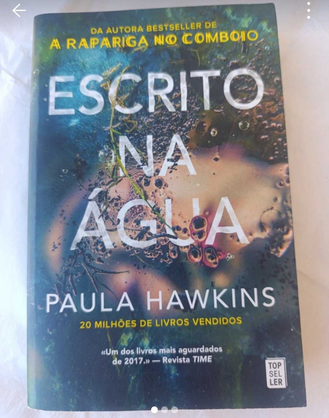 Livro "Escrito na Água" de Paula Hawkins COMO NOVO