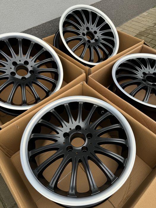 Felgi aluminiowe 5x112 czarna satyna rant cnc