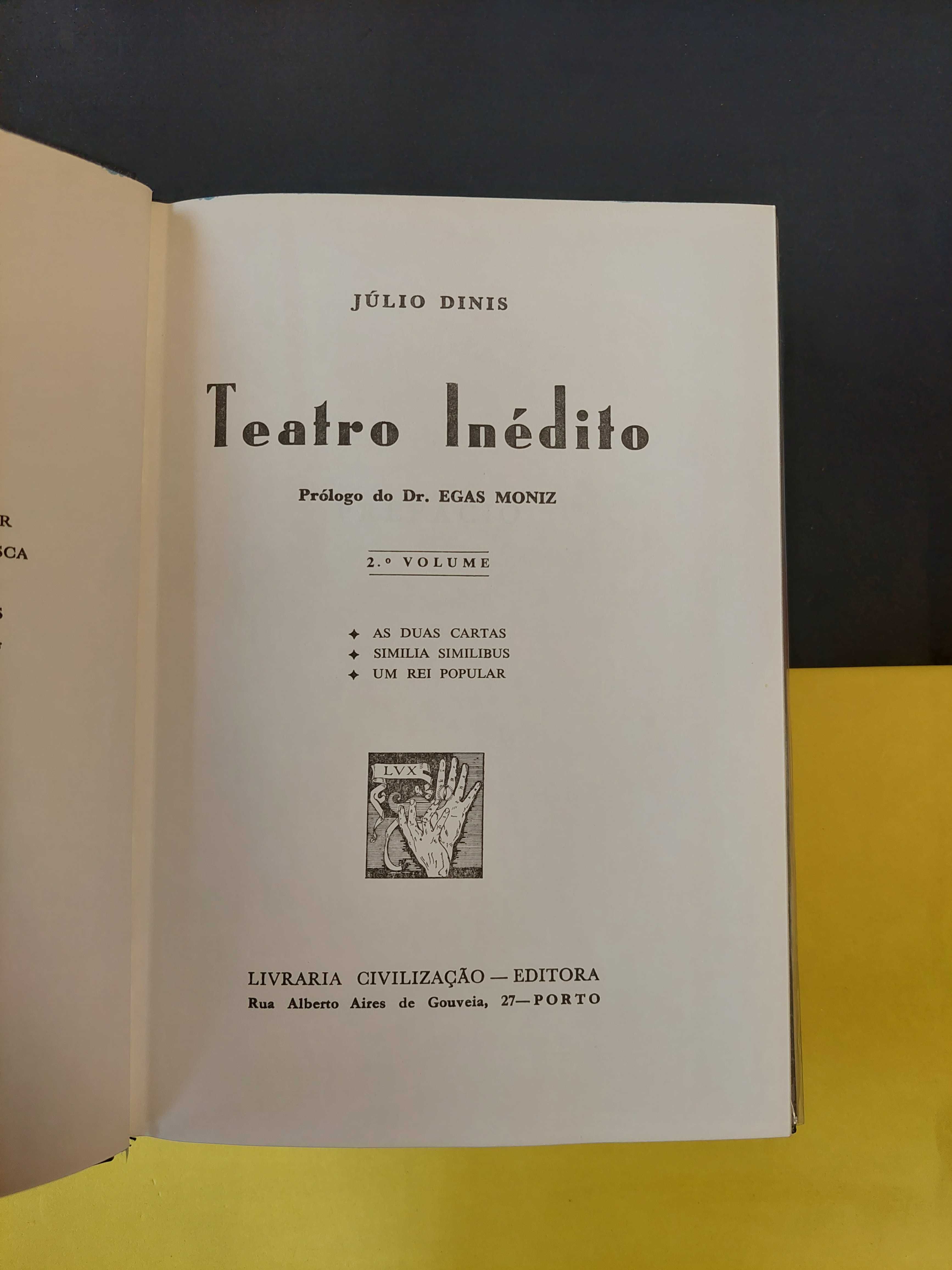 Júlio Dinis - Teatro nédito, 3 volumes