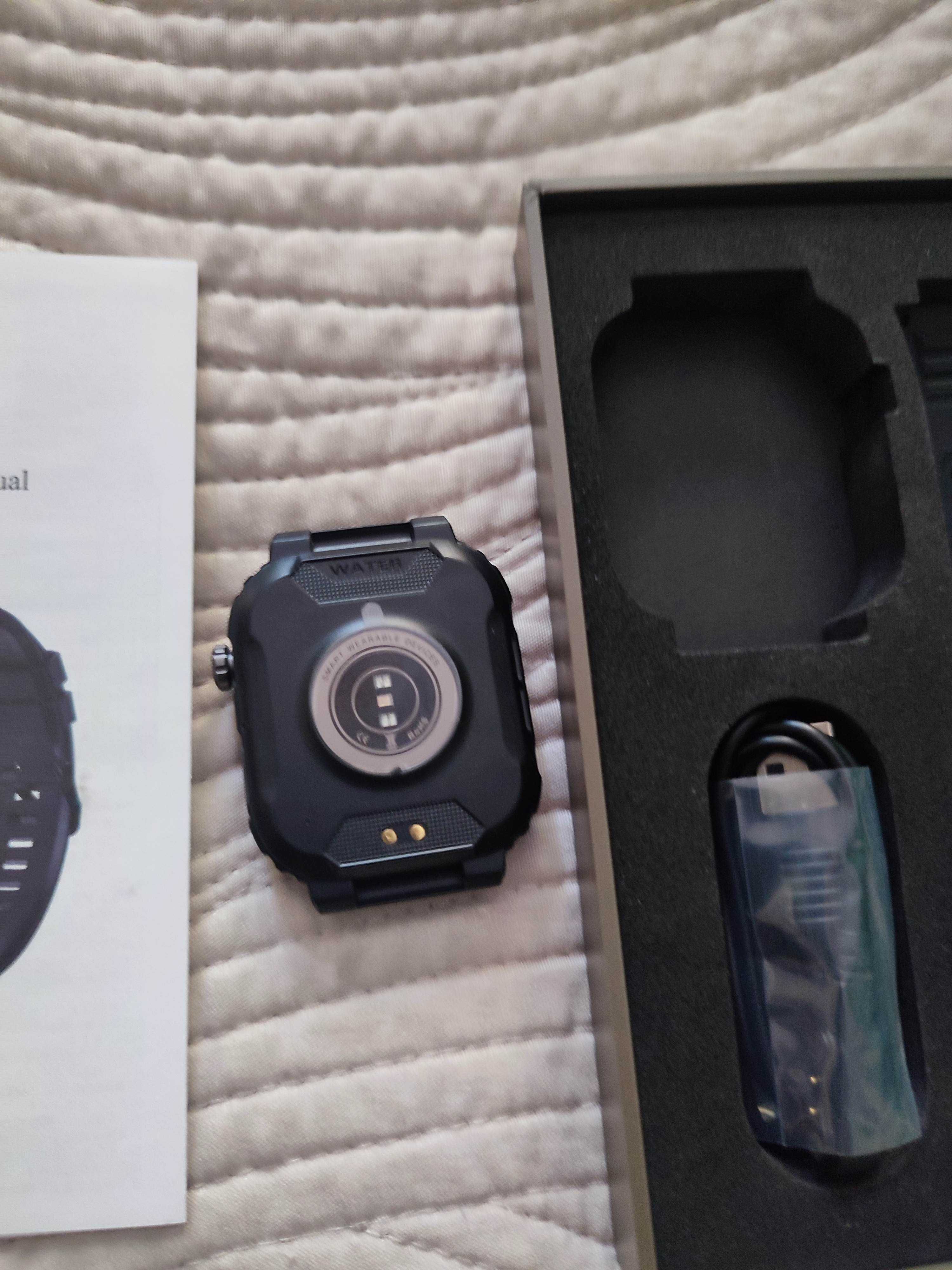 Smartwatch MK66 - Połączenia Bluetooth puls ciśnienie krwi SpO2