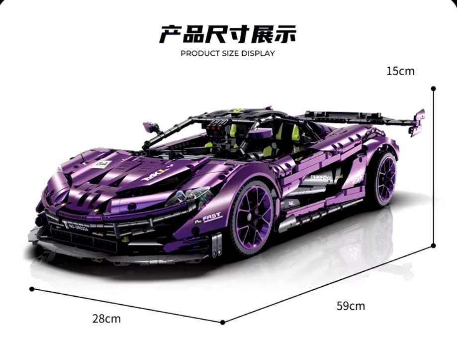 Carro de Montar Tipo LEGO, 3568 Peças, Novo