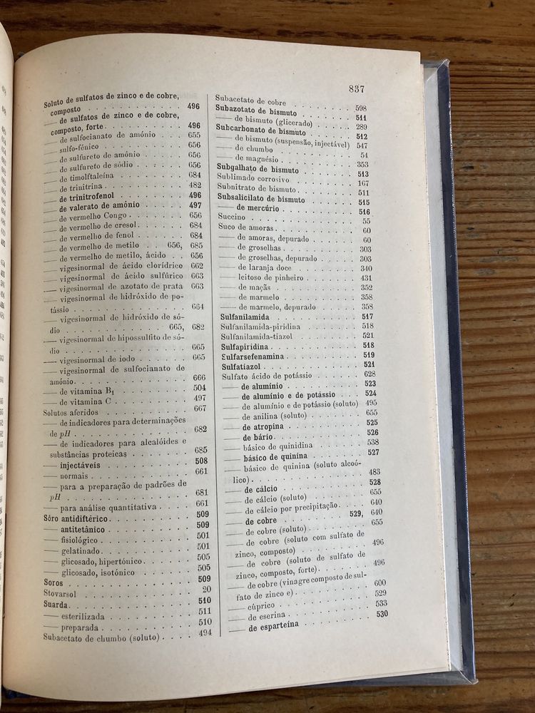Farmacopeia Portuguesa IV Edição Oficial 1946