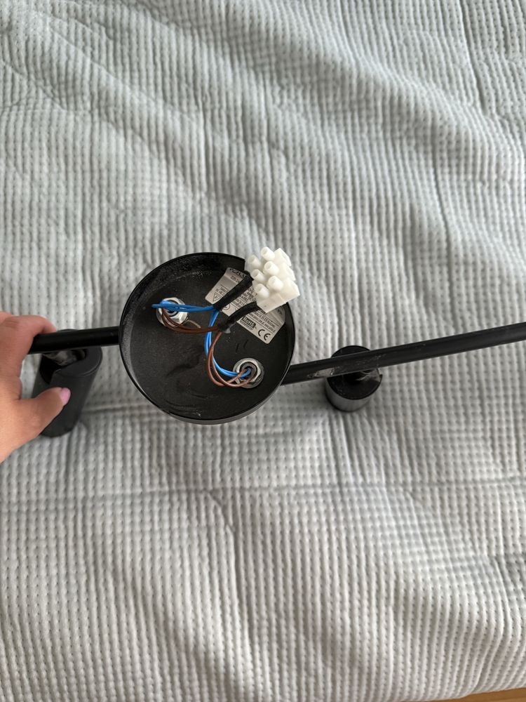 Lampa sufitowa żyrandol czarny loft