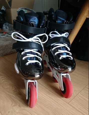 Rolki Powerslide Imperial 39 - 40, Szyny Rollerblade hamulec, dodatki