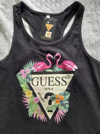 Nowa Guess bokserka damska koszulka top czarna m 38