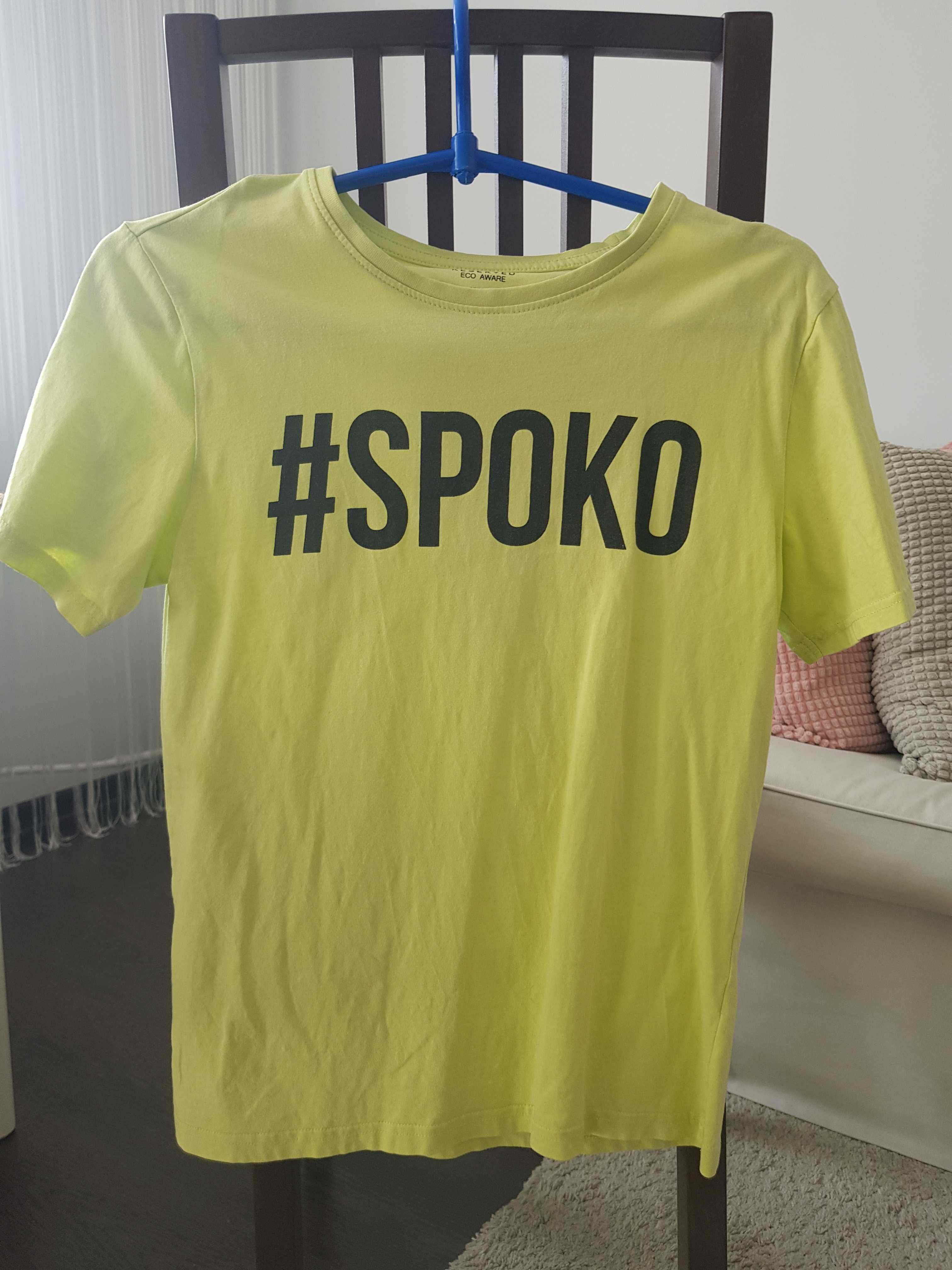 Koszulka kanarkowa-żółta Reserved, #spoko, roz. 158