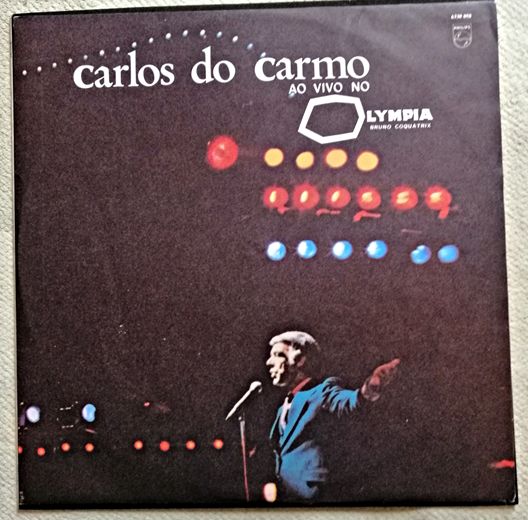 Vinil de Carlos Do Carmo ‎– Ao Vivo No Olympia