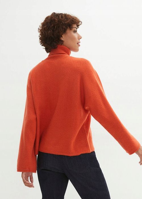 B.P.C sweter oversize miedziany z golfem ^44/46