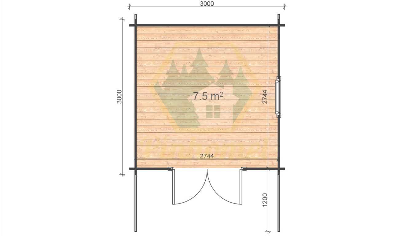 Abrigo de jardim "IMPERIAL 3x3,28mm"