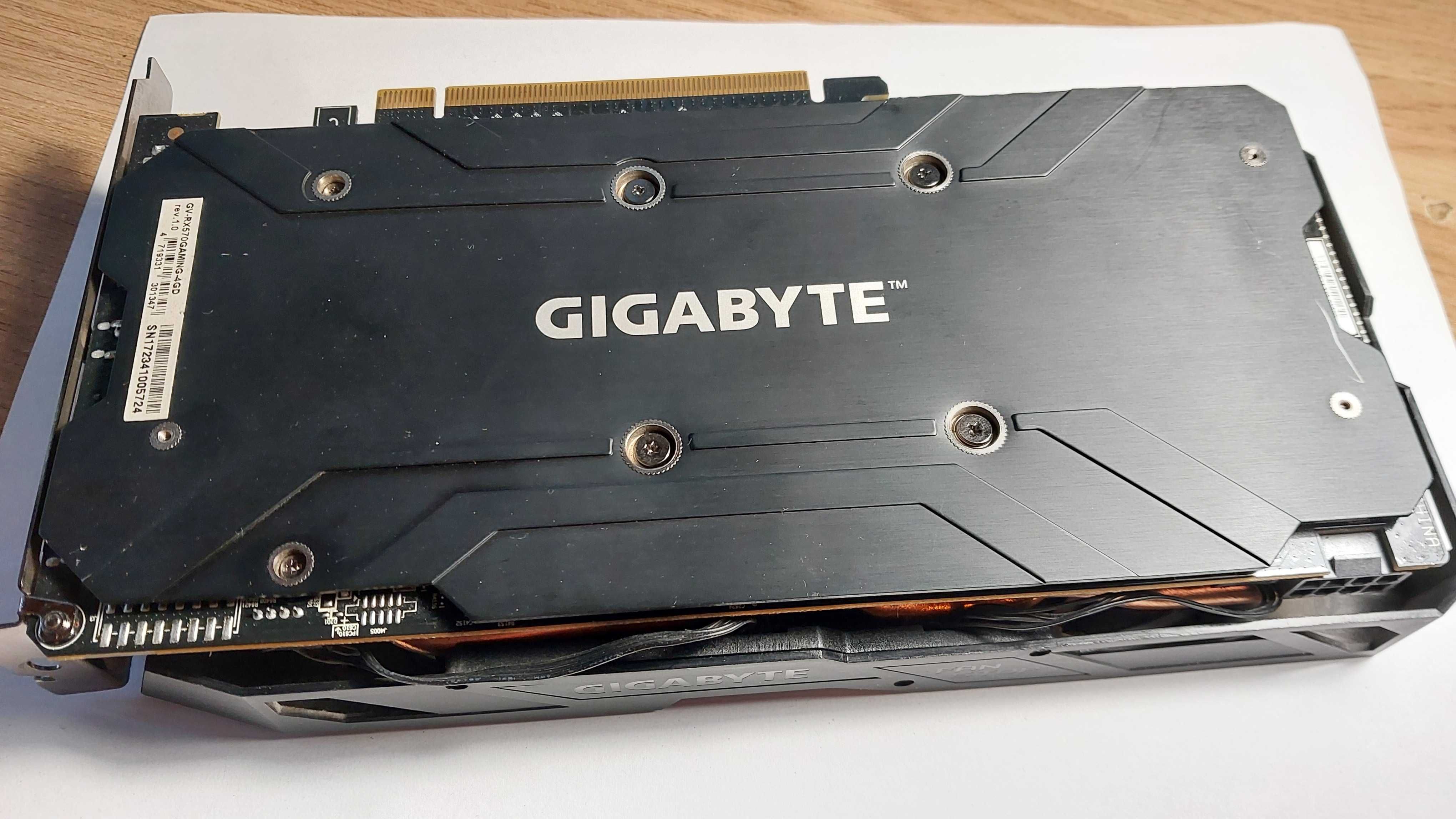 відеокарта RX 570 4 gb Gigabyte Gaming повністю робоча