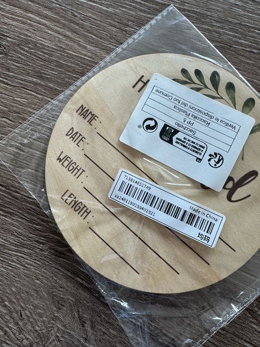 Placa nascimento bebé