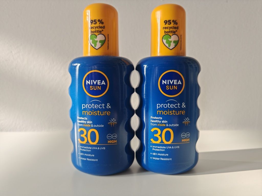 NIVEA SUN Protect & Moisture SPF 30, 2 x 200 ml. Okazja.