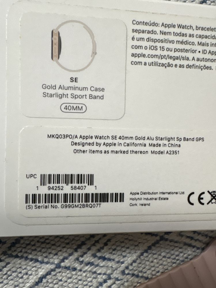 Iwatch SE 40mm rosegold