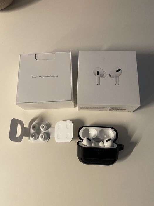 AirPods Pro 1 gen – działająca lewa, prawa trzeszczy, etui OK.