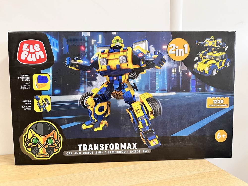 Klocki Elefun - Transformax 2w1 transformers samochód i robot 1238 el