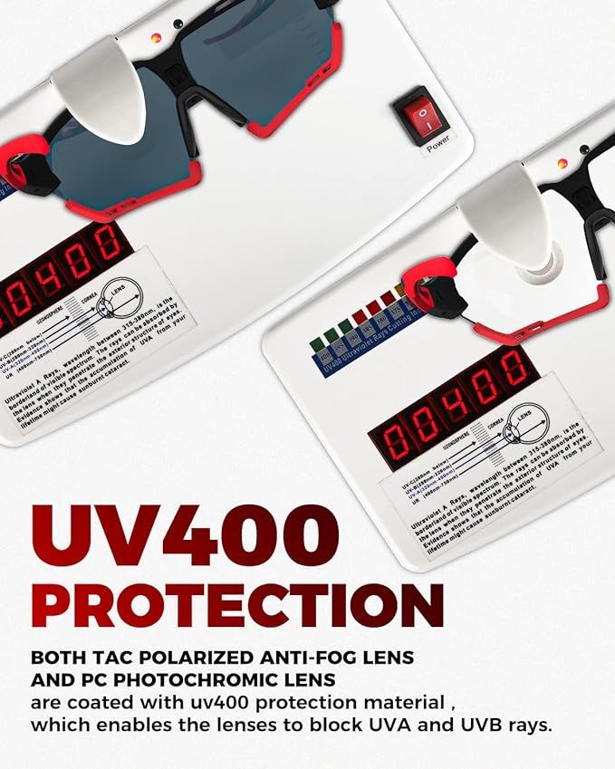 Victgoal Okulary przeciwsłoneczne UV400 fotochromowe polaryzacyjne