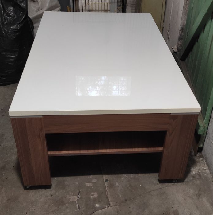 Ława pokojowa stolik biały połysk