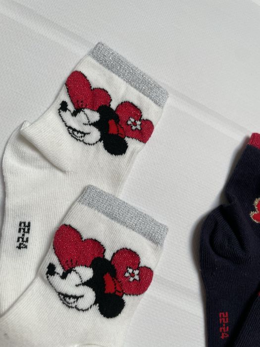 22-24 Original Marines 3pak skarpetki z kokardką Minnie Mouse Disney