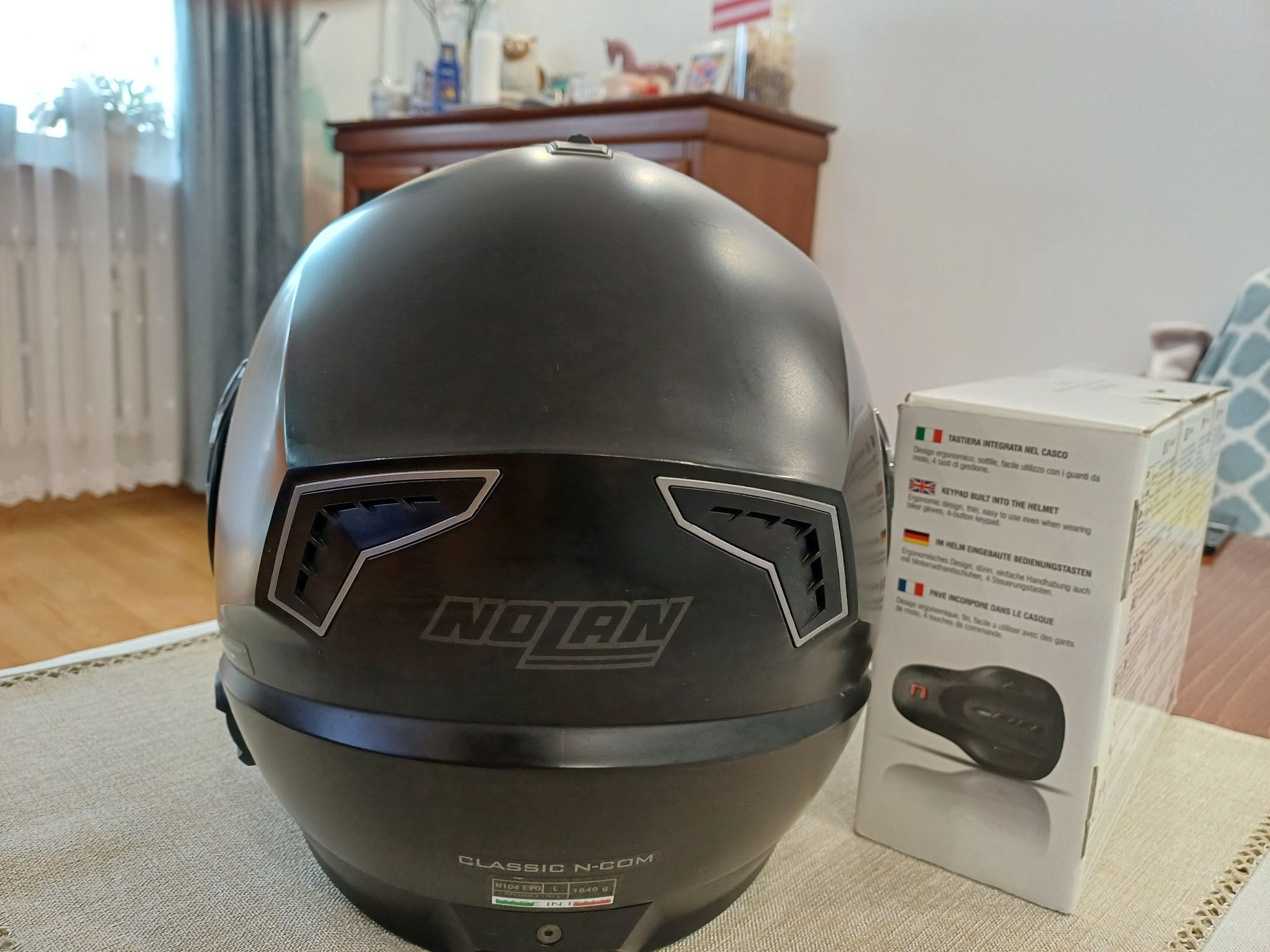 Kask nolan N104 EVO L + interkom n-com b5