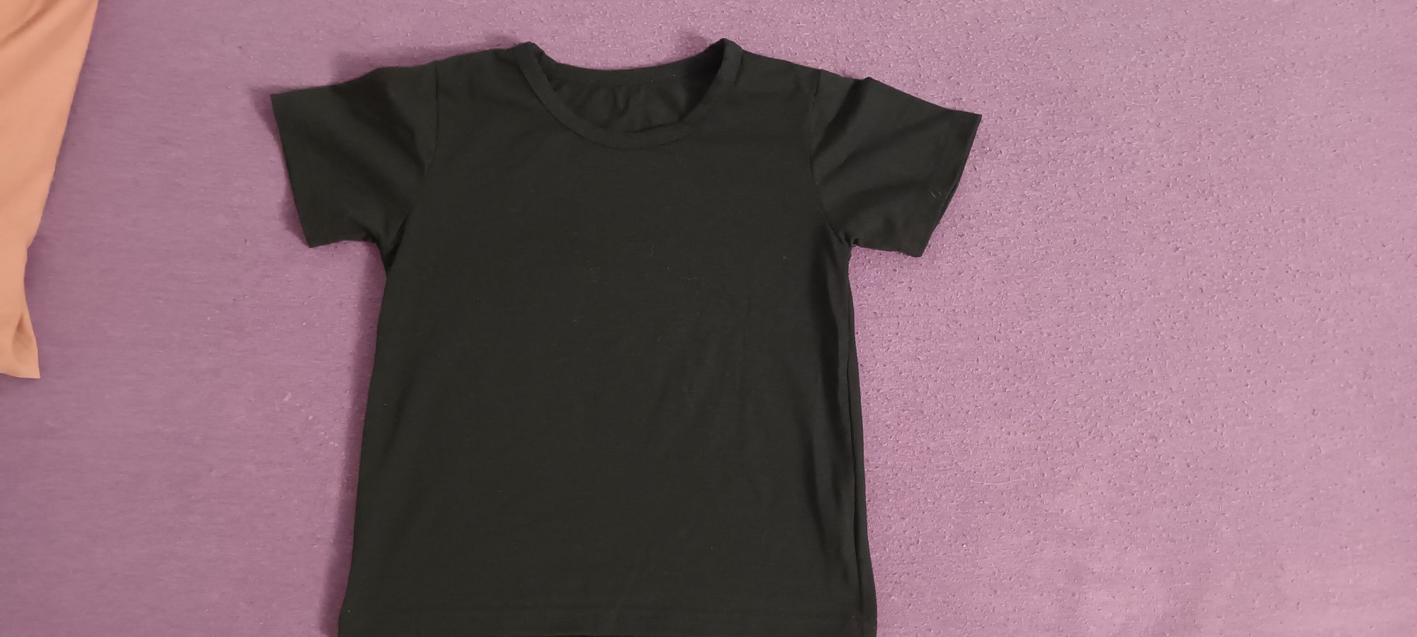 Koszulka T-shirt dla dziewczynki czarna 110 116