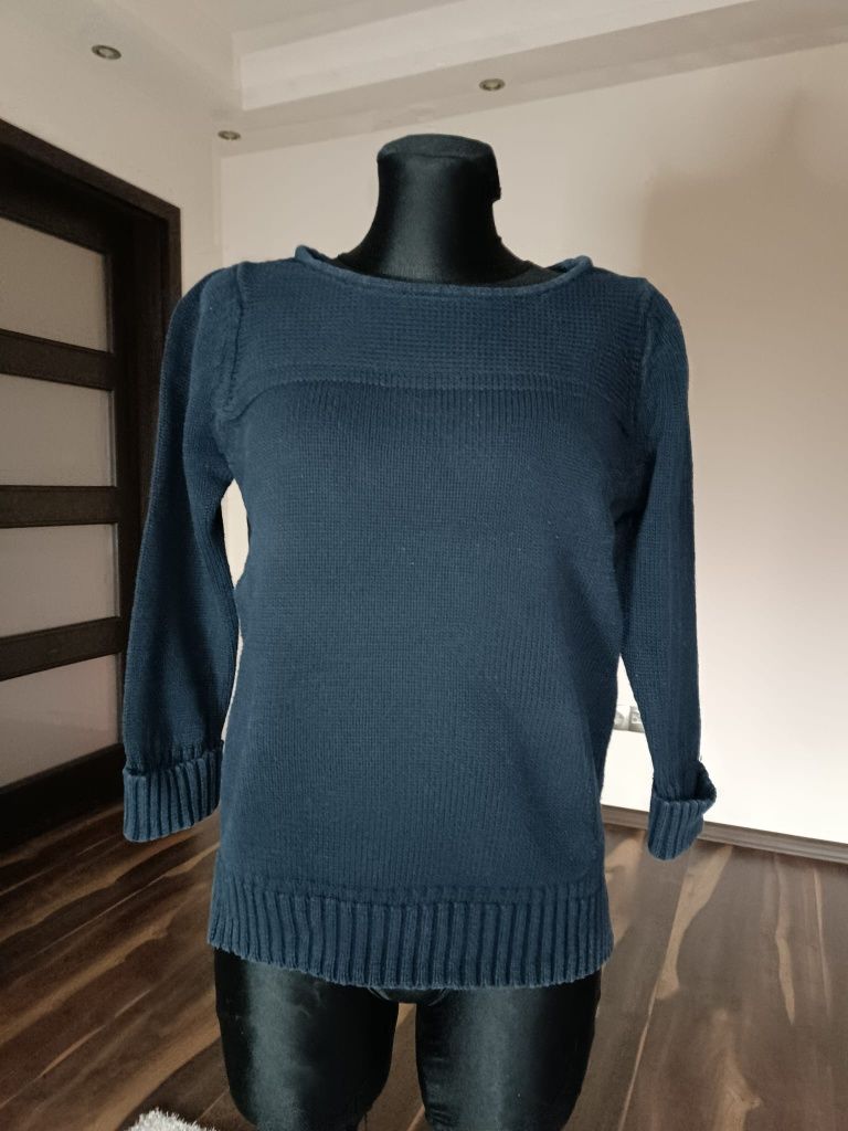 Sweter czarny rękaw 3/4 M