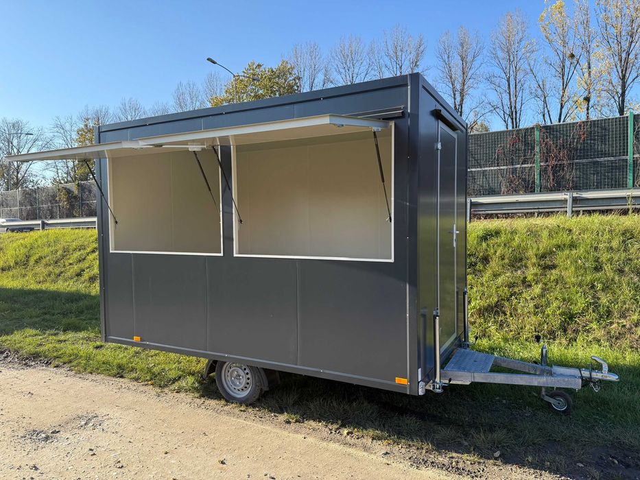 Przyczepa gastronomiczna FoodyWheel 3,5x2m Food Truck DOSTĘPNA OD RĘKI