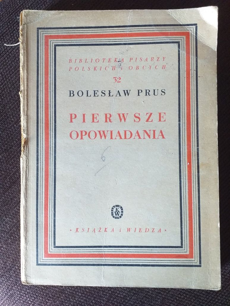 "Pierwsze opowiadania" Bolesław Prus