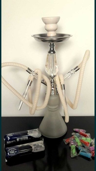 Pack  Shisha 45 cm 2 mangueiras (+carvão +boquilhas)