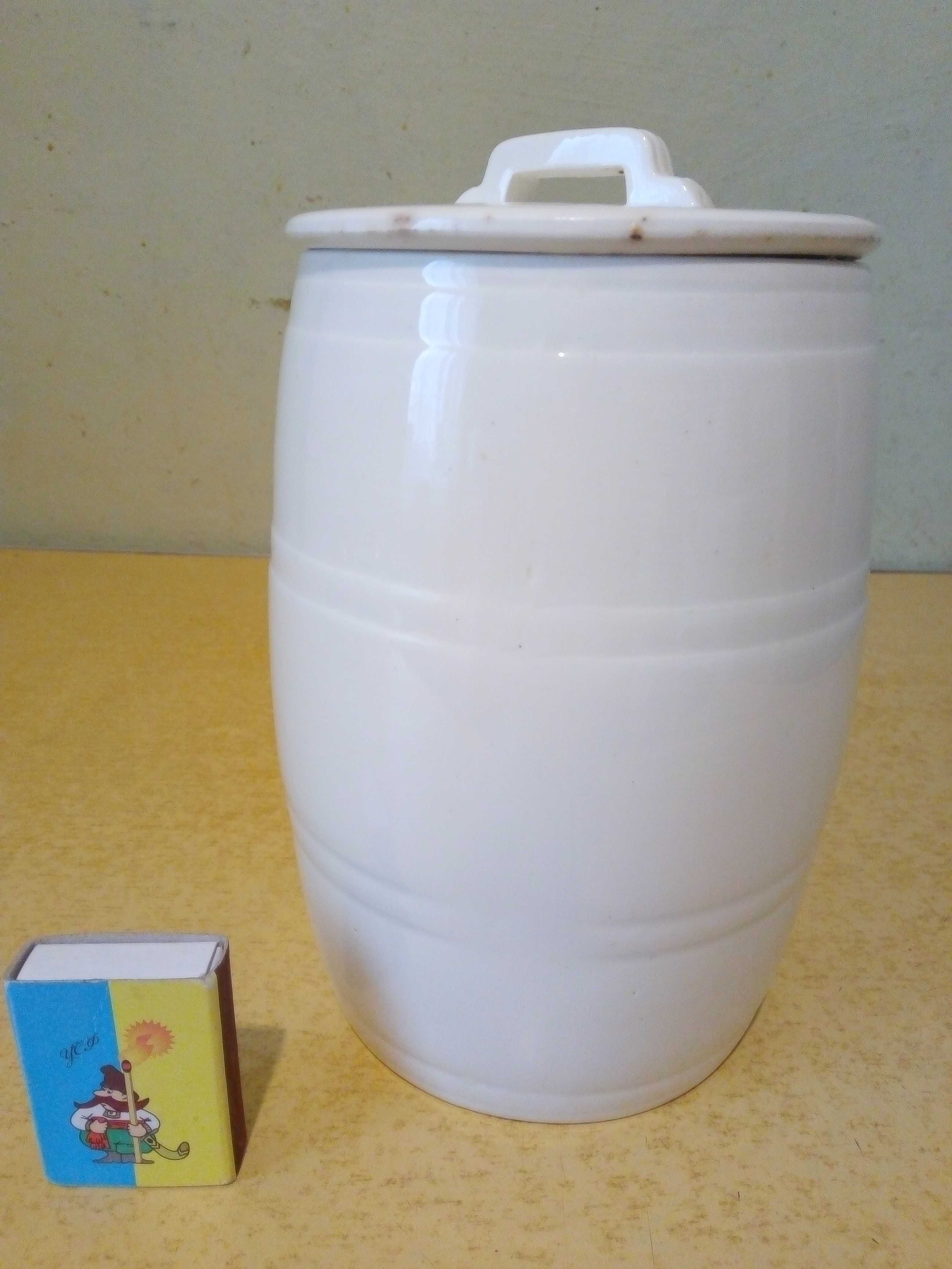 Бочонок керамический 1,5 литра с крышкой