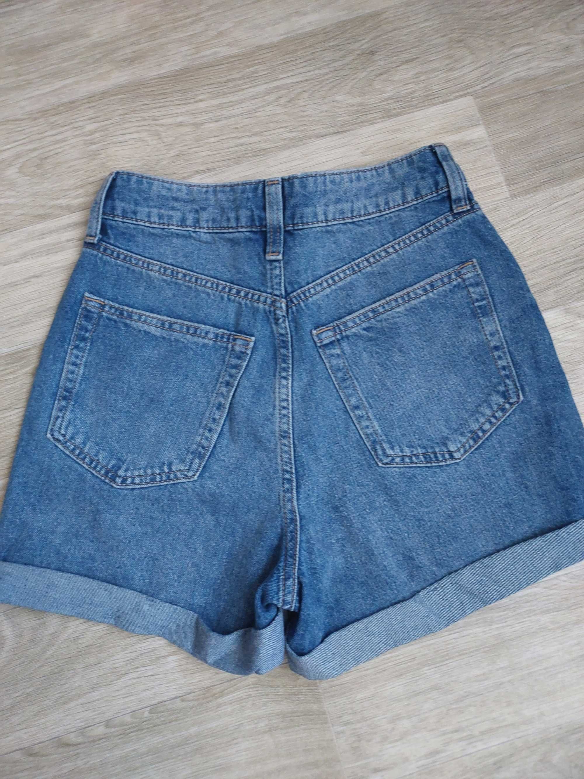 Шорти-мом джинсові h&m, 32 р